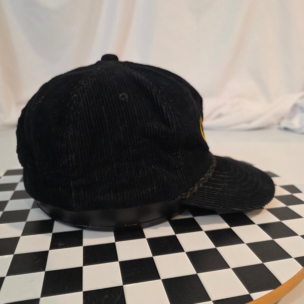 Vintage Corona Extra‎ Black Corduroy Spellout Rope Snapback Hat OSFA - Picture 5 of 7